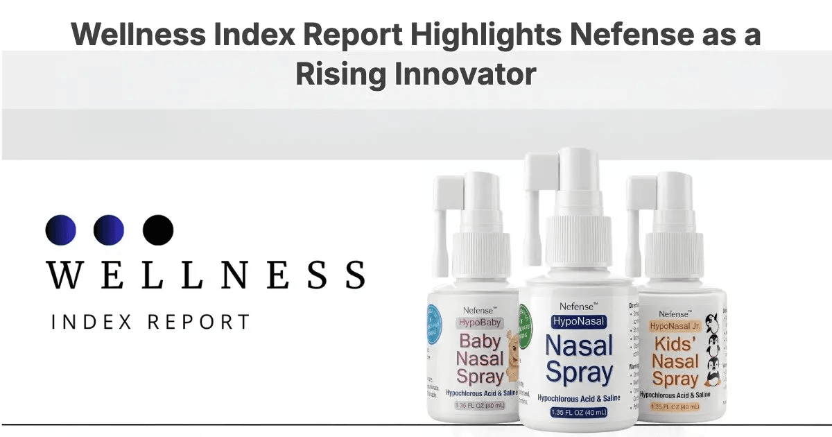 Nefense Recognized by Wellness Index Report for Innovation in Nasal Health