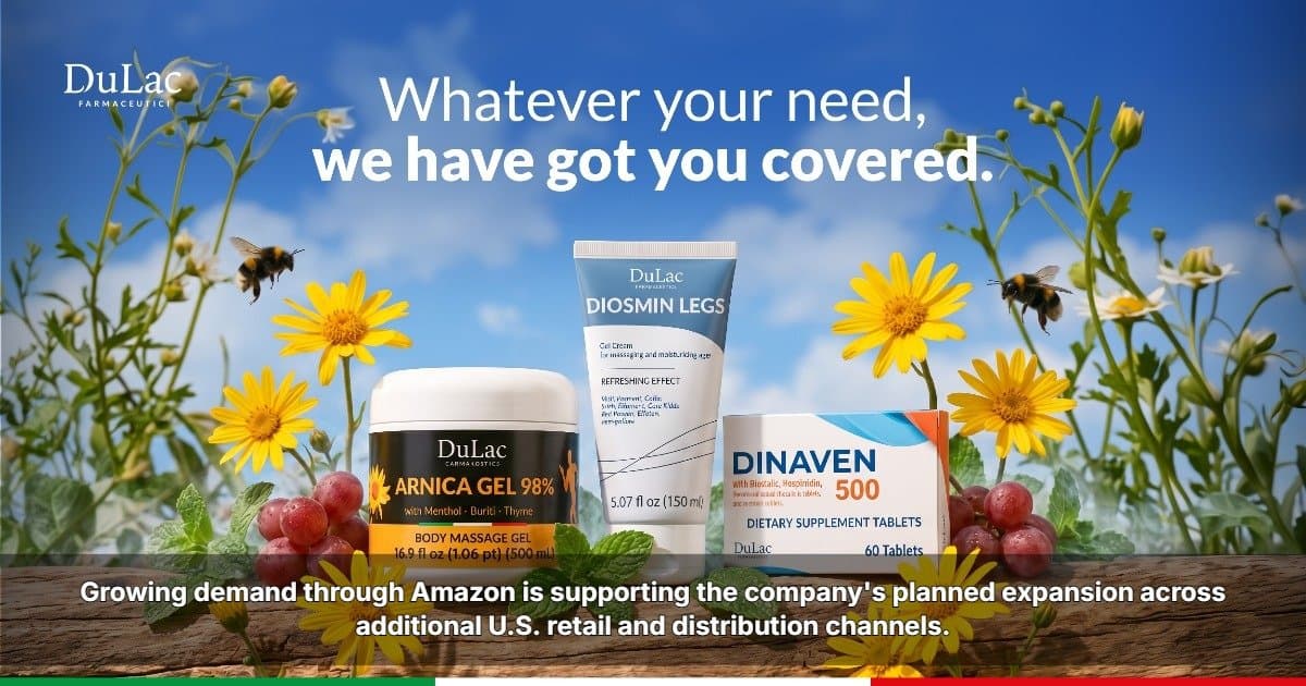 DuLac Farmaceutici Plans U.S. Expansion as Amazon Demand Grows