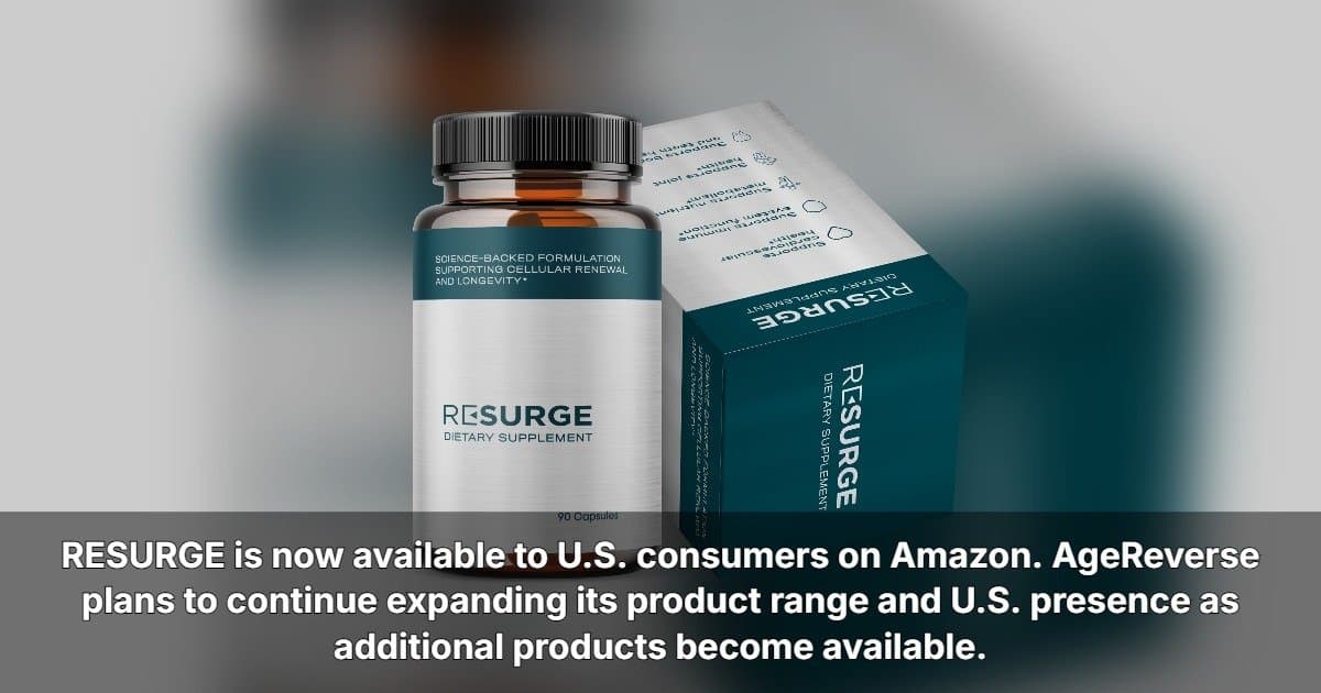 AgeReverse Brings Longevity Science to U.S. Retail with ECRM Meetings and Amazon Launch