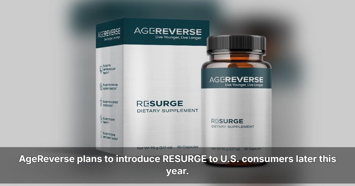 AgeReverse Expands to U.S. as Longevity Wellness Demand Grows
