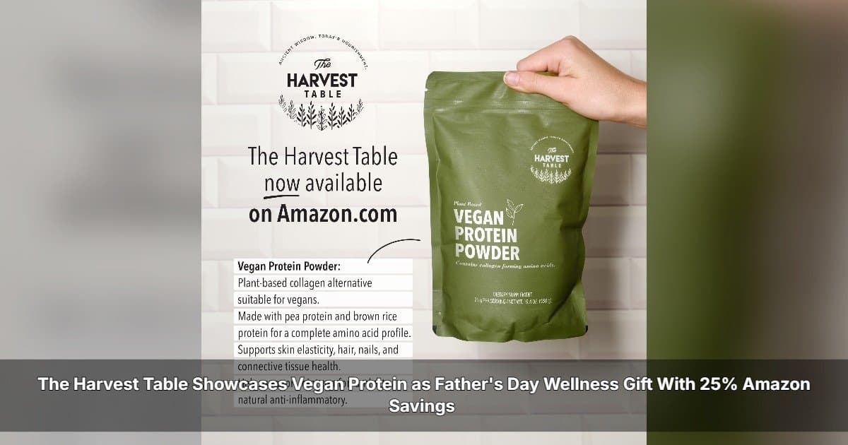 The Harvest Table Offers 25% Off Vegan Protein for Father's Day on Amazon