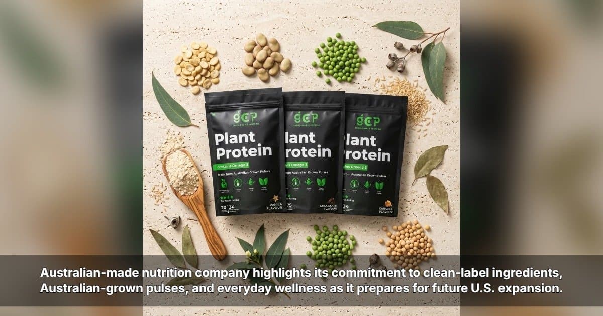 Green Choice Proteins Enters U.S. Market with Australian Plant-Based Protein Powders